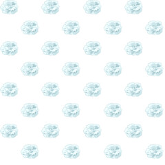 seamless pattern with blue roses