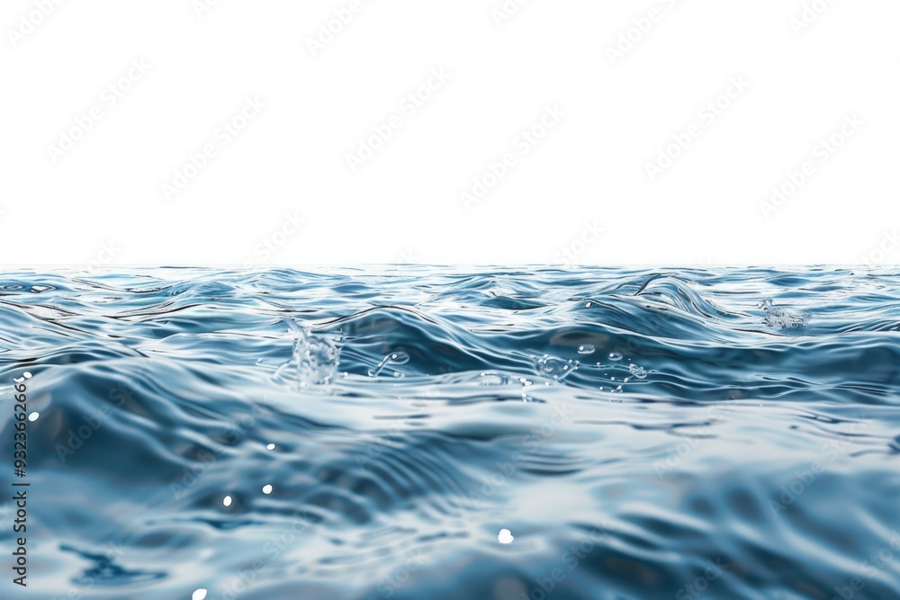 Poster A close-up view of ocean waves in motion