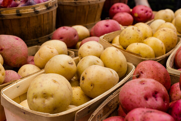 Potatoes at farmers market