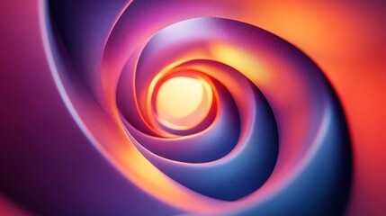 Abstract Swirling Pattern with Gradient Colors