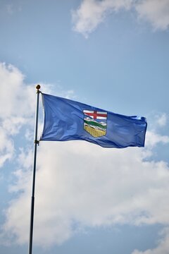 Provincial flag of Alberta Canada.
