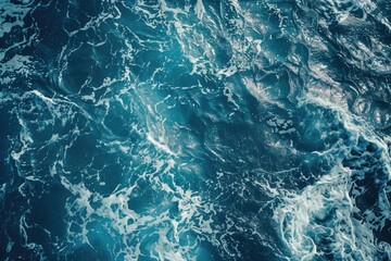 Obraz premium A close-up shot of ocean waves crashing against the water's surface