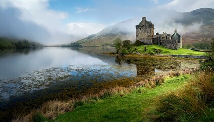 A misty Scottish loch