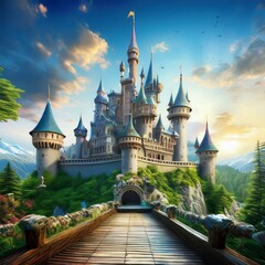 A magical fantasy kingdom