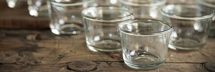 Decorative small glasses ideal for celebrations, weddings, and other special occasions.