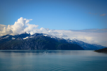 view on the alaskan mountains