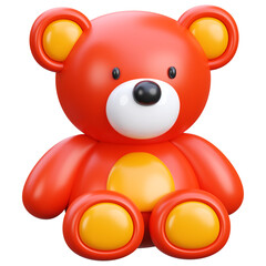 Stuffed teddy bear 3d illustration
