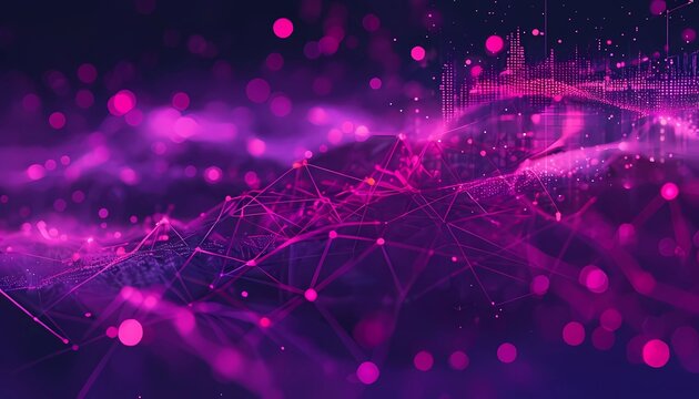 abstract background with glowing lights