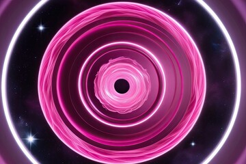 Astonishing Pink Electric Whirl with Celestial Access in Illuminated Surrounding Background
