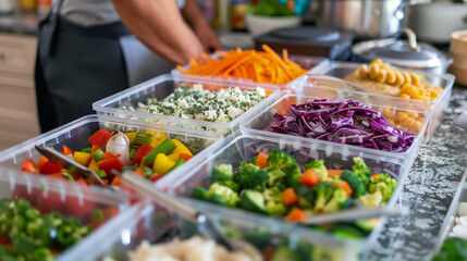 Obraz premium Diabetes-Friendly Meal Preparation