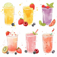 Vector Smoothie simple and minimal