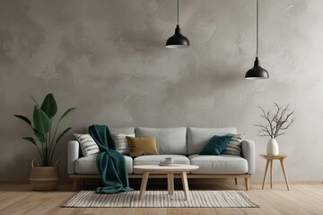 Natural Gray Plaster Concrete Wall Texture Overview