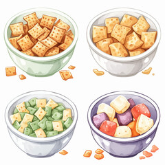 Vector Chex Mix simple and minimal
