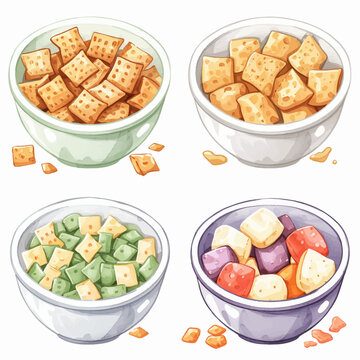 Vector Chex Mix simple and minimal