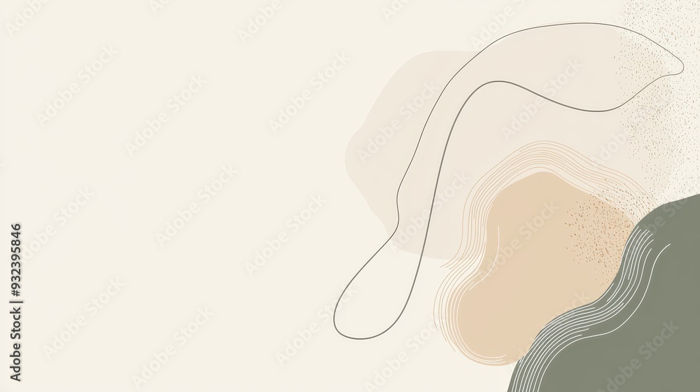 Poster abstract background with neutral colors and minimalist design