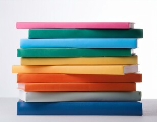 photograph blank color stack books