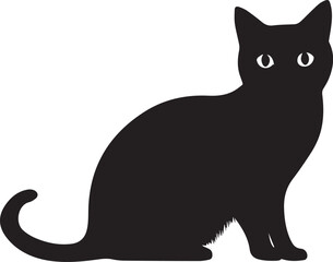 Cat silhouette vector