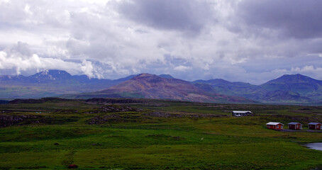 Fototapeta premium The view from Mt. Helgafell