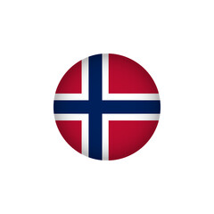 Europe Flag Icon. European Country Circled Flag. Stock Graphics Element isolated on white background