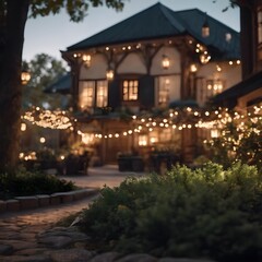 old house in the night