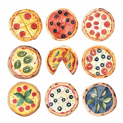 Vector Pizza simple and minimalist