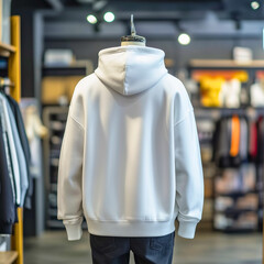White Hoodie Mock Up