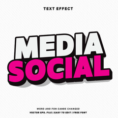 3d vector Media social  theme style