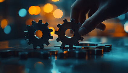 Connecting Gears in a Dark Industrial Setting for Innovation