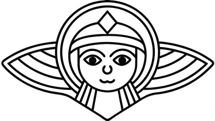 cute angel head icon