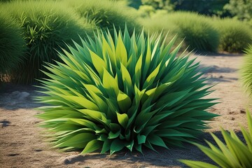 Obraz premium 3D Rendered Illustration of Fresh Poa Labillardier Plant in Natural Setting