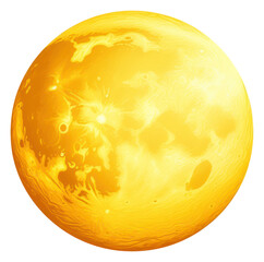 PNG Yellow moon astronomy sphere space.