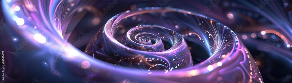 Poster a mesmerizing abstract swirl with vibrant colors and intricate details, perfect for digital backgrou