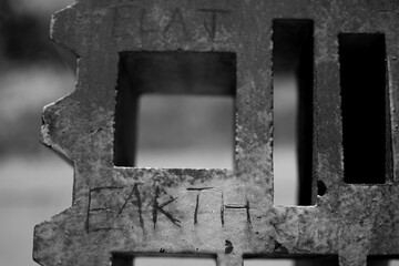 high contrast black and white metal bridge