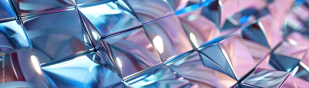 Aufkleber abstract reflection of colorful light on fractured surfaces creating a dynamic visual pattern of vib