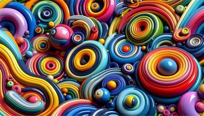 Fototapeta premium Chromatic Whirlpool 8K Ultra HD Wallpaper