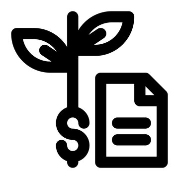 money plant growing document clip art preview