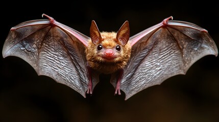 Obraz premium A vampire bat with outstretched wings