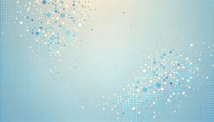 Blue and White Gradient Dotted Background with Copy Space