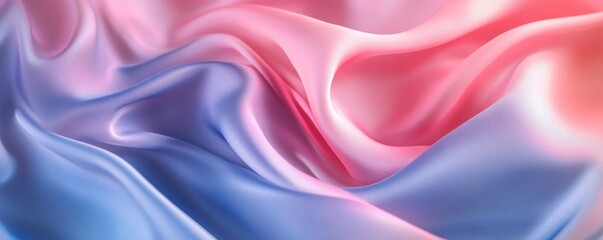 Obraz premium Soft flowing silk fabric in pink and