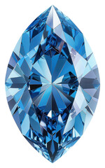 PNG Brilliant blue marquise cut gemstone