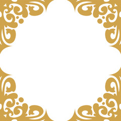 Vintage ornament frame square box vector illustration