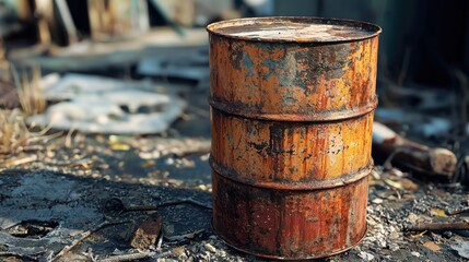 Naklejka premium Oil drum
