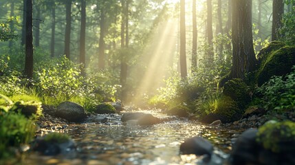 Obraz premium Forest Stream