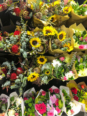 flowers in the market
