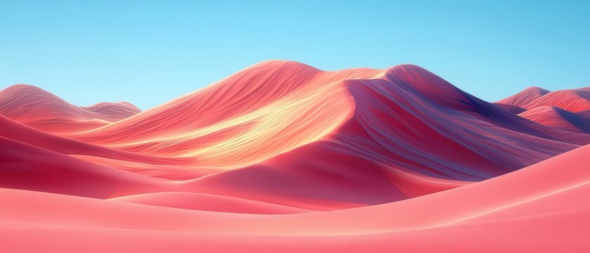 Peaceful sandscape with serene desert dunes creating a soft and calming background