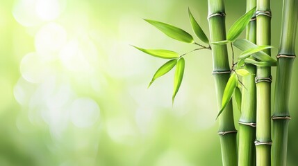 Bamboo trees that look strong and versatile