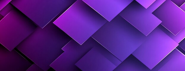 Obraz premium Abstract purple geometric background with squares.