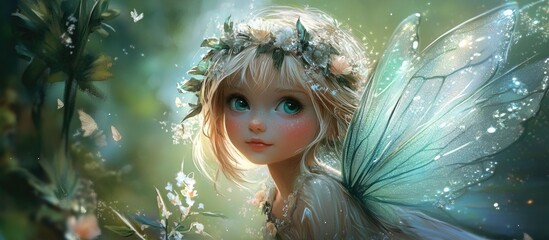 Whimsical Charming Fairy Character