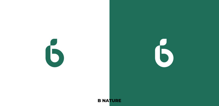 Letter logo design, B, LEAF letter logo design, premium, modern, simple.