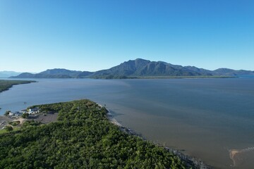 Aerial photo of Lucinda Queensland Australia